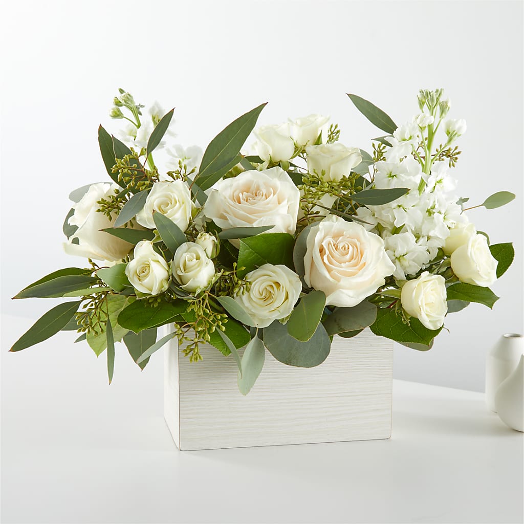 Fresh Linen Box Bouquet – Fiesta, Las Cruces NM
