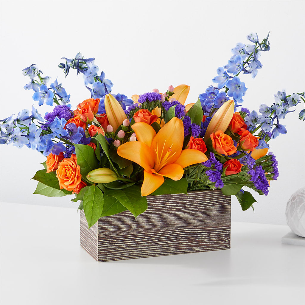 Radiant Citrus Box Bouquet – Fiesta, Las Cruces NM