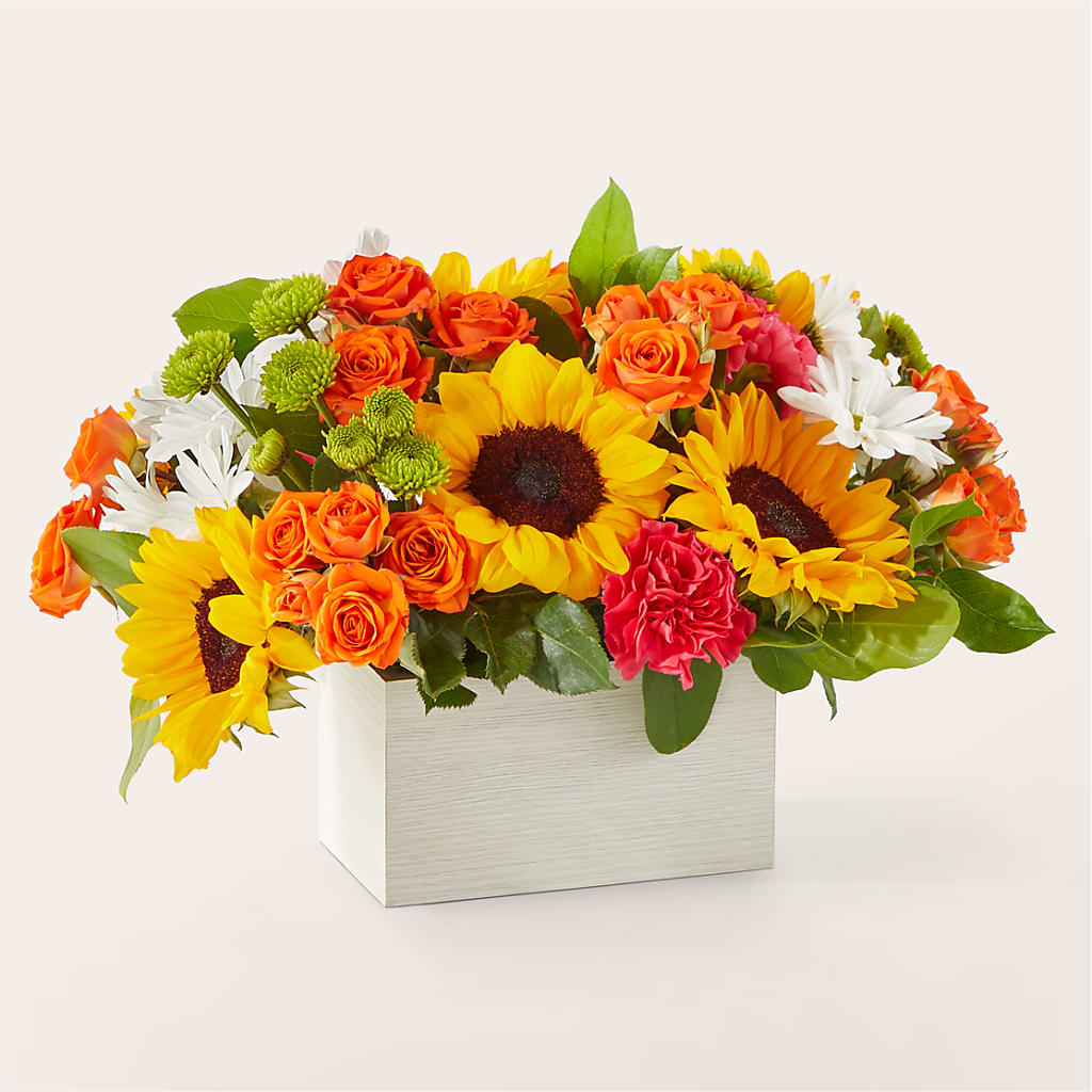 Sun-drenched Blooms Box Bouquet – Fiesta, Las Cruces NM