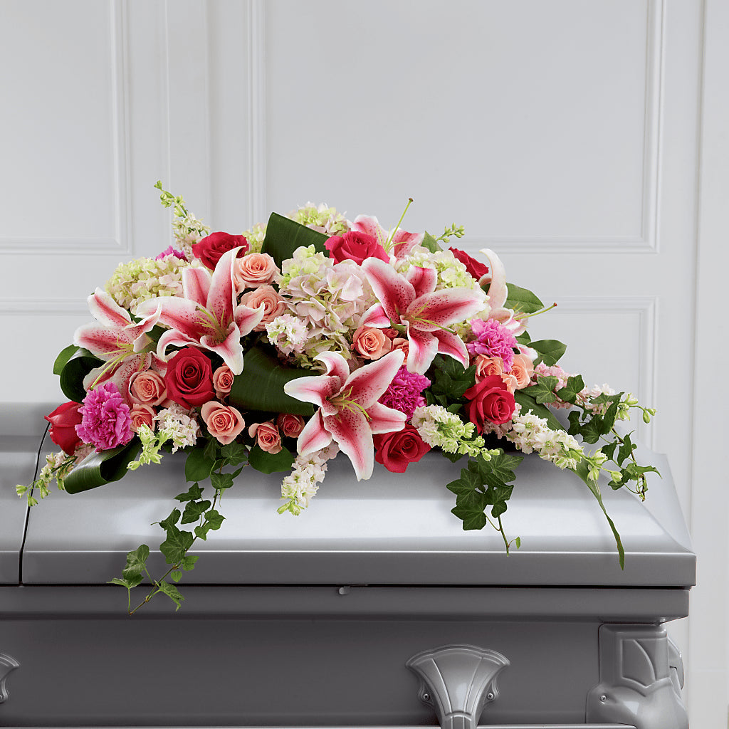 Splendid Grace Casket Spray – Fiesta, Las Cruces NM