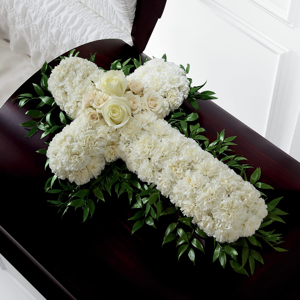 Peaceful Memories Casket Spray (Standard) – Fiesta, Las Cruces NM