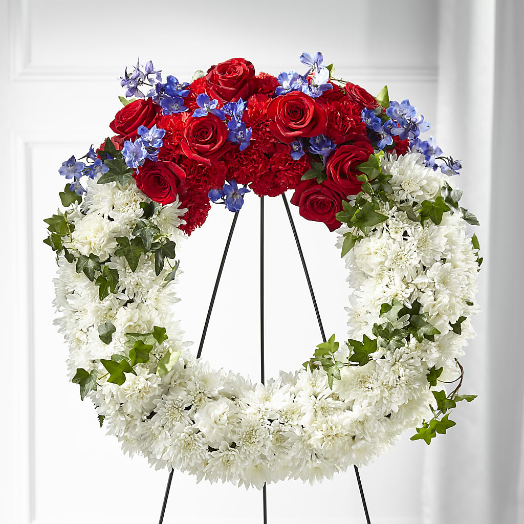 Patriotic Passion Wreath – Fiesta, Las Cruces NM
