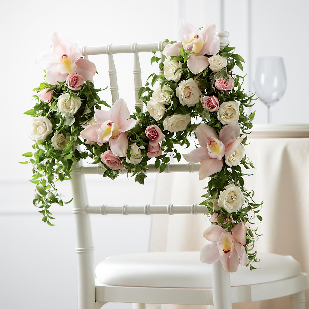 Orchid Rose Chair Décor – Fiesta, Las Cruces NM