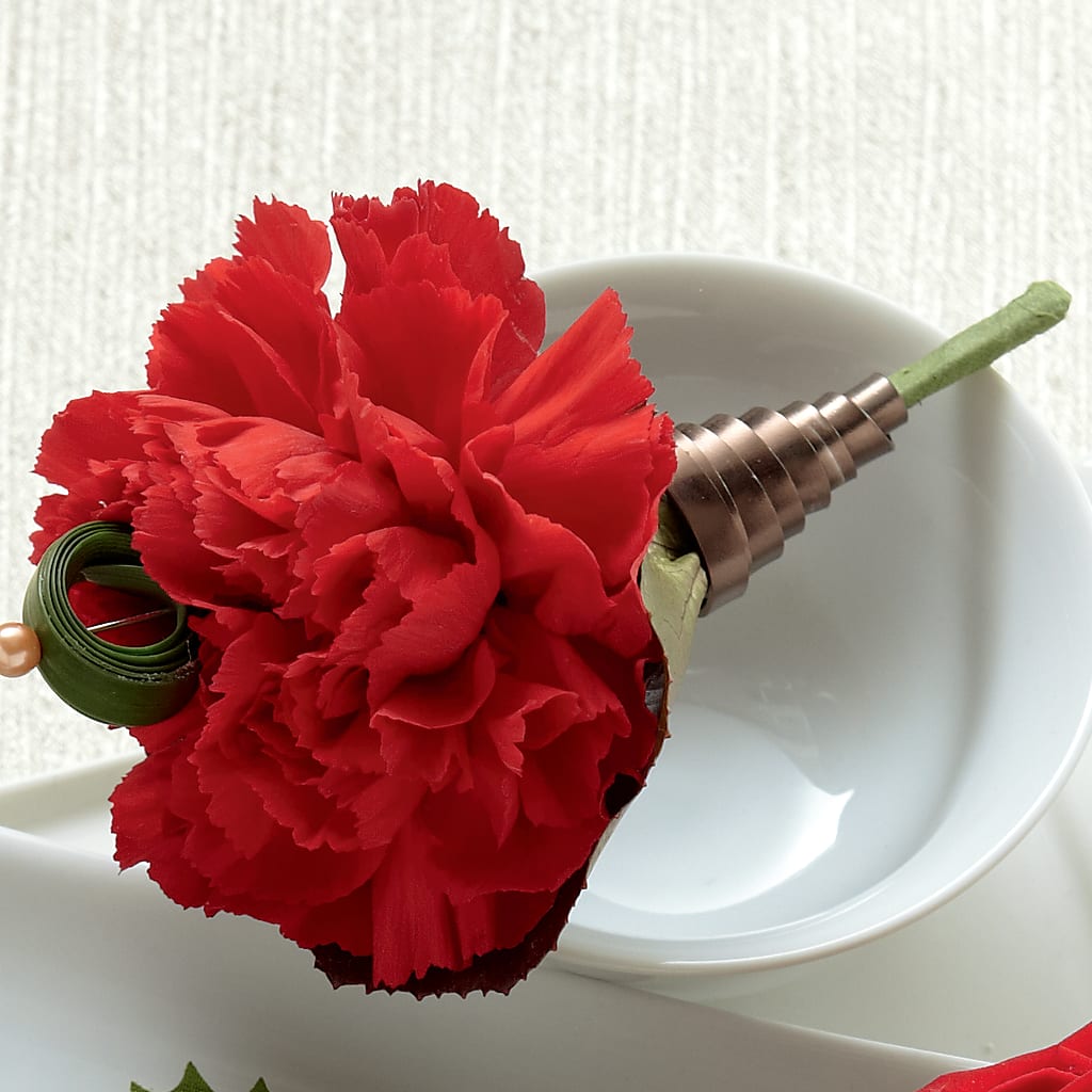 Red Carnation Boutonniere – Fiesta, Las Cruces NM