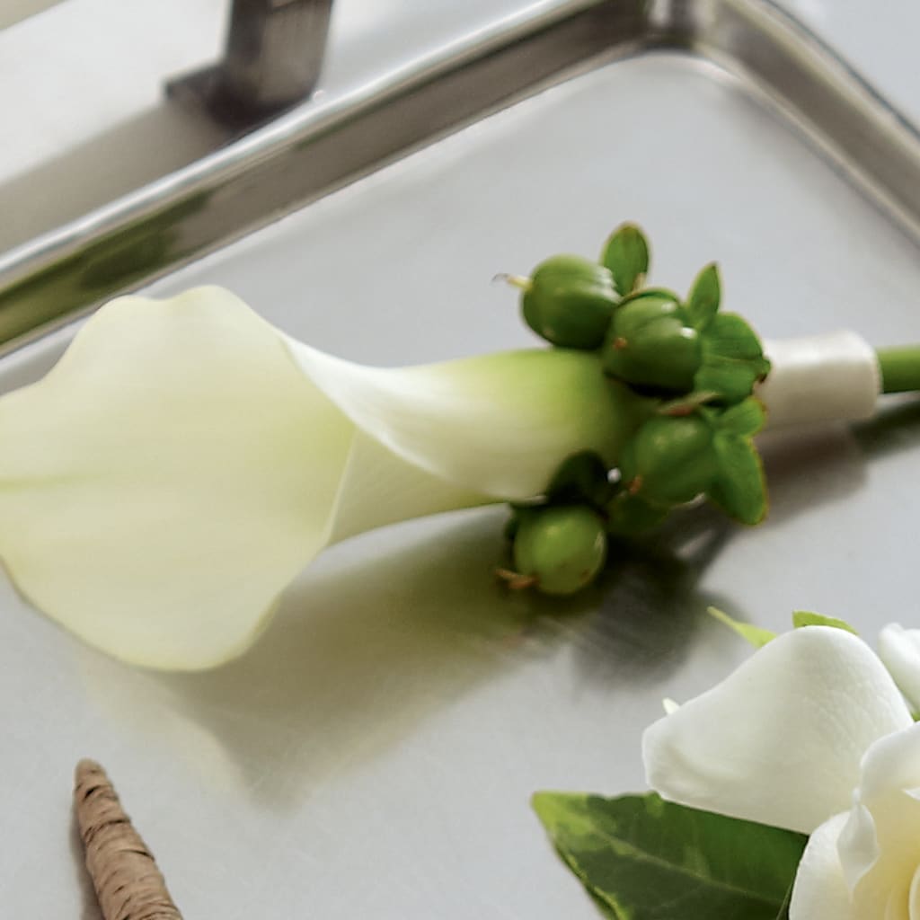 White Calla Boutonniere – Fiesta, Las Cruces NM