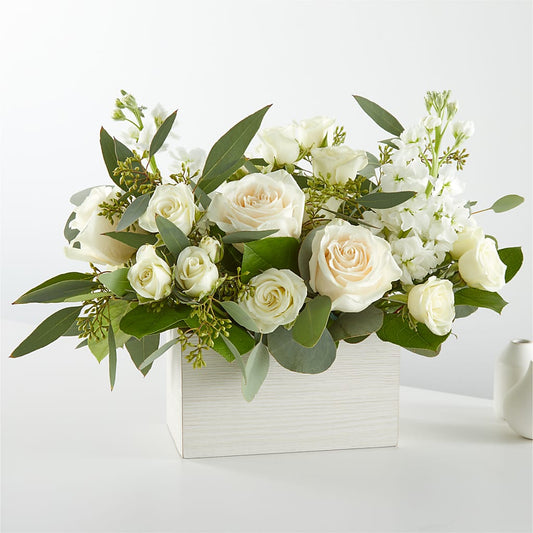 Fresh Linen Box Bouquet –  Fiesta, Las Cruces NM