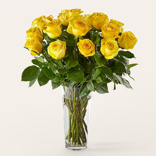Long Stem Yellow Rose Bouquet –  Fiesta, Las Cruces NM