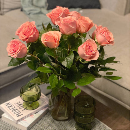 Long Stem Pink Rose Bouquet –  Fiesta, Las Cruces NM