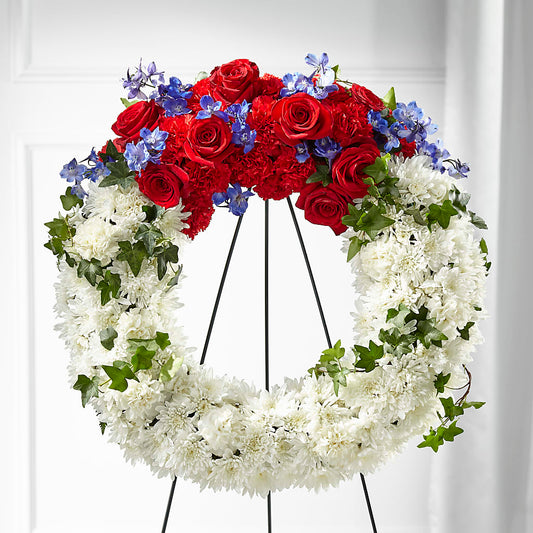 Patriotic Passion Wreath –  Fiesta, Las Cruces NM