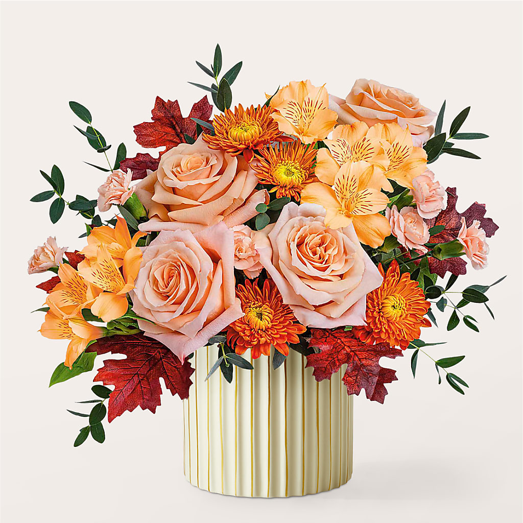 Spiced Latte Bouquet with Ivory Vase –  Fiesta, Las Cruces NM