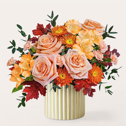 Spiced Latte Bouquet with Ivory Vase –  Fiesta, Las Cruces NM