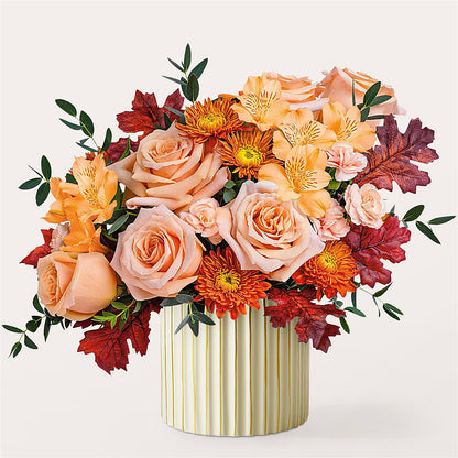 Spiced Latte Bouquet with Ivory Vase –  Fiesta, Las Cruces NM