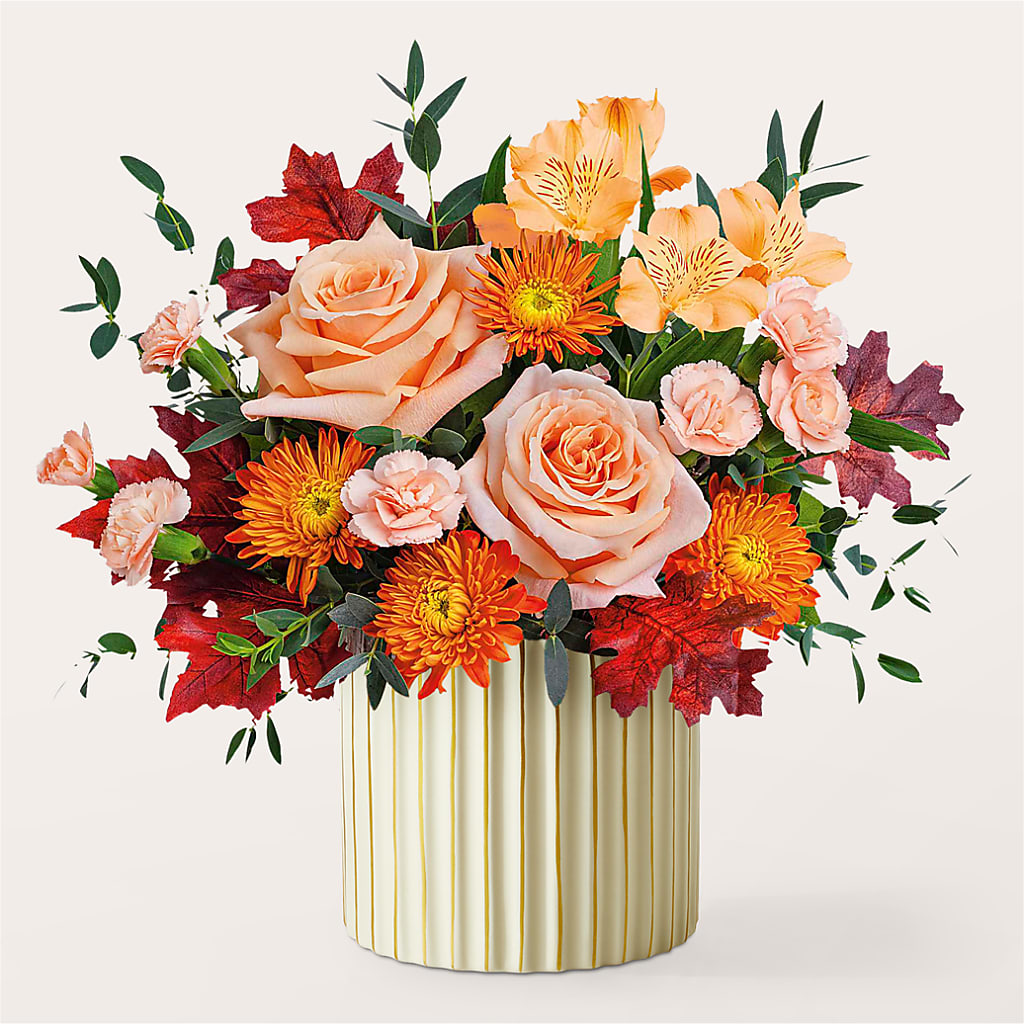 Spiced Latte Bouquet with Ivory Vase –  Fiesta, Las Cruces NM