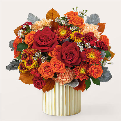 Merlot Bouquet with Ivory Vase –  Fiesta, Las Cruces NM
